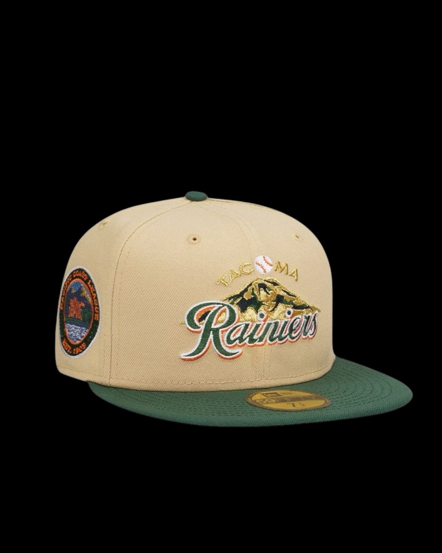 NEW ERA TACOMA RAINIERS VEGAS GOLD TWO TONE PRIME EDITION 59FIFTY